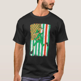Tennis Fireman Irish Usa Firefighter Flag St Patri T-Shirt