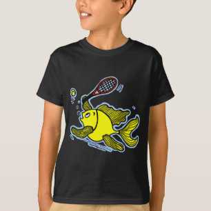 Tennis Fish, Fish Playing Tennis T-Shirt