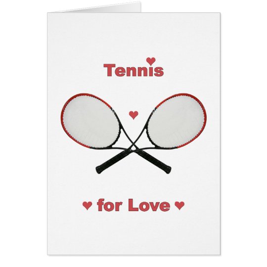 Tennis For Love Card