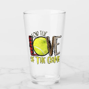Tennis For The Love Of The Game Glass