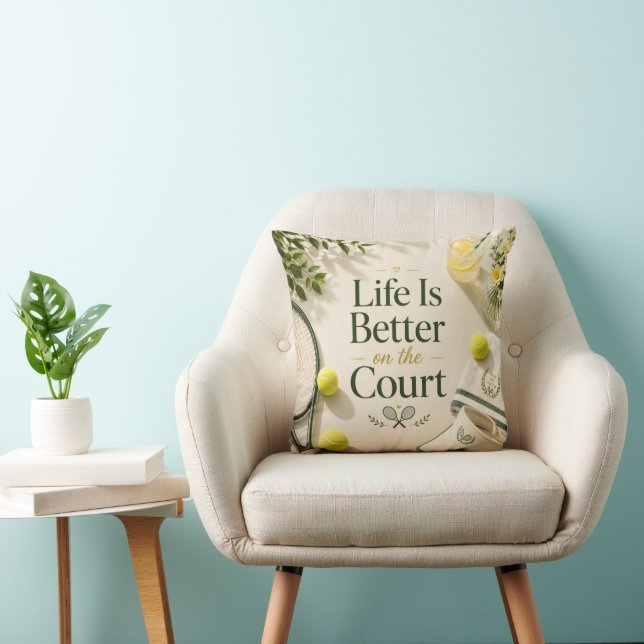 Tennis Funny Saying  Cushion (Chair)