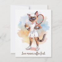 Tennis Funny Saying for Cat Lovers