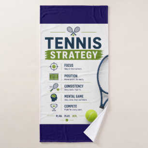 Tennis Funny Saying for player Bath Towel