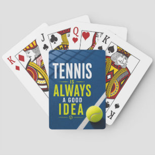 Tennis Funny saying for player Playing Cards