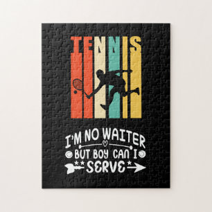 Tennis funny saying quote jigsaw puzzle