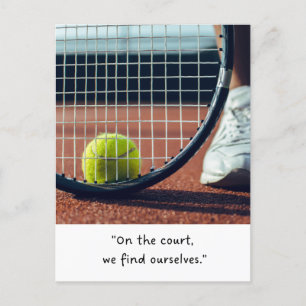 Tennis funny Saying Quotes Slogan for Player Postcard