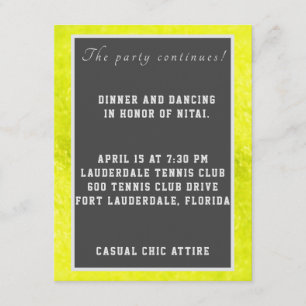 Tennis Fuzzies Enclosure Card