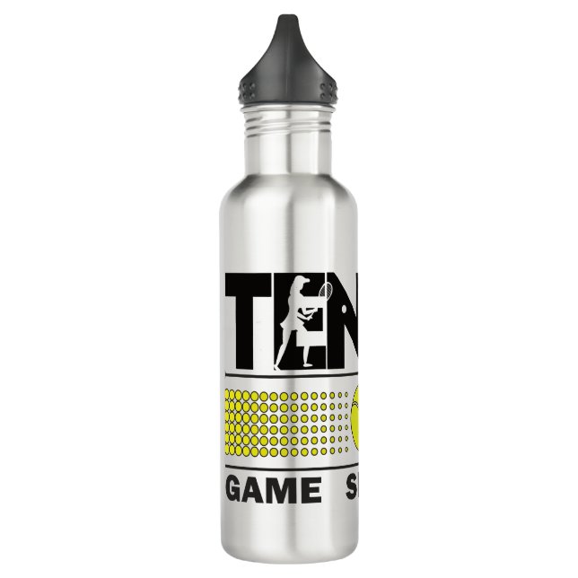 Tennis Game Set Match 710 Ml Water Bottle (Left)
