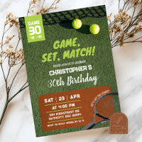 Tennis Game Set Match Birthday Game