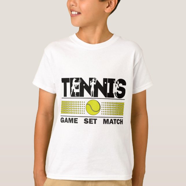 Tennis Game Set Match  T-Shirt (Front)