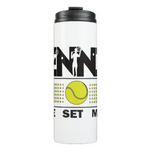 Tennis Game Set Match Thermal Tumbler
