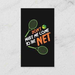 Tennis Gift Idea Tennis Player Business Card