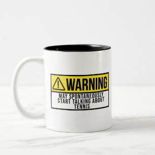 Tennis Gift - Tennis Player Funny Saying Two-Tone Coffee Mug