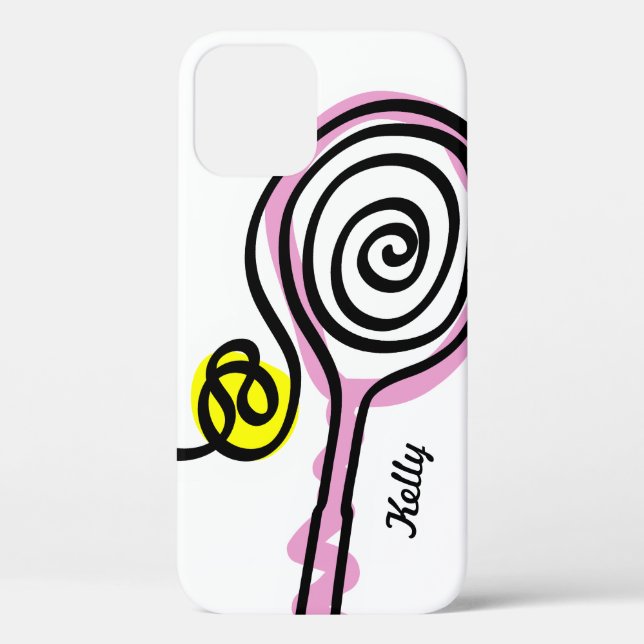 Tennis gifts for her - Personalised iPhone case (Back)
