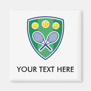 Tennis gifts for players teams leagues magnet