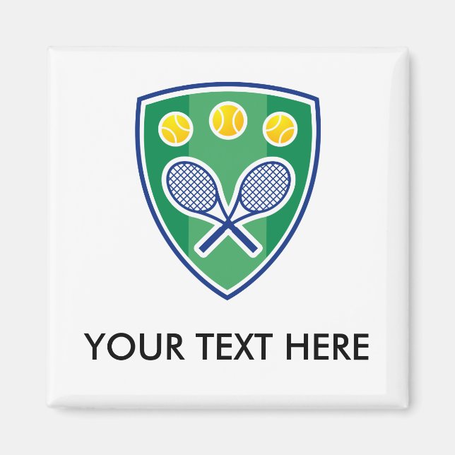 Tennis gifts for players teams leagues magnet (Front)