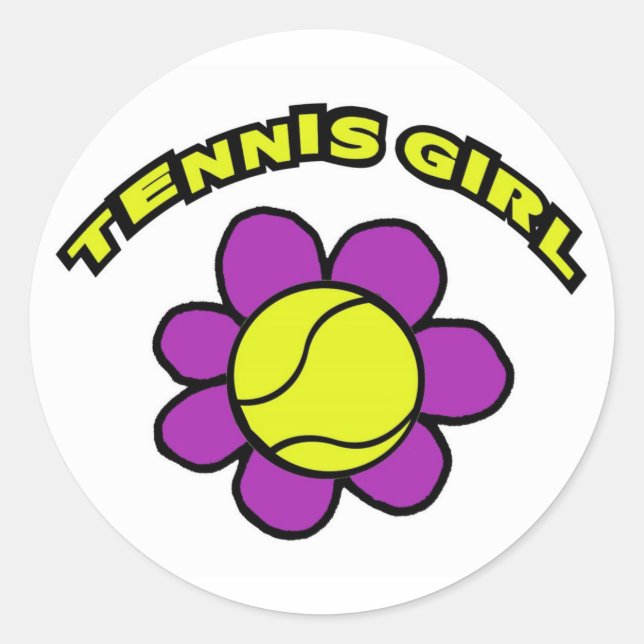 TENNIS GIRL STICKER (Front)