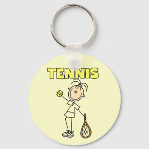 TENNIS Girl Tshirts and Gifts Key Ring
