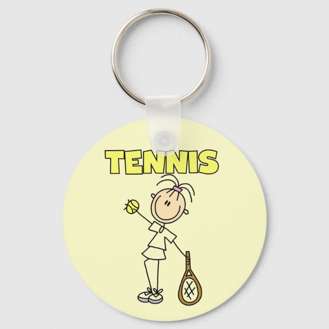 TENNIS Girl Tshirts and Gifts Key Ring (Front)