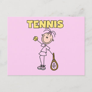TENNIS Girl Tshirts and Gifts Postcard