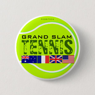 Tennis Grand Slam Button