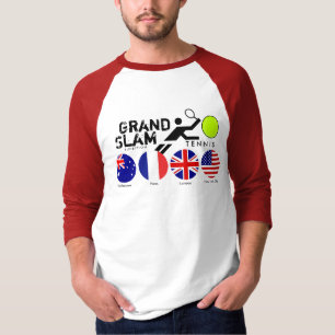 Tennis Grand Slam Four Flags 2 T-Shirt