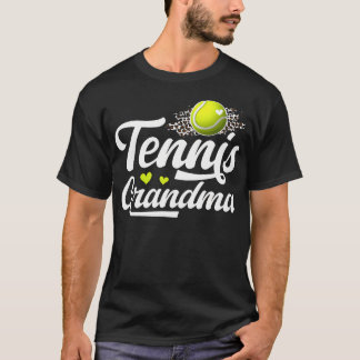 Tennis Grandma Of A Tennis Player Grandma Tennis T-Shirt