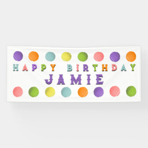 Tennis Happy Birthday Banner