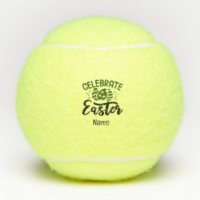 Tennis Happy Easter  to Tennis Player    Tennis Balls (Front)