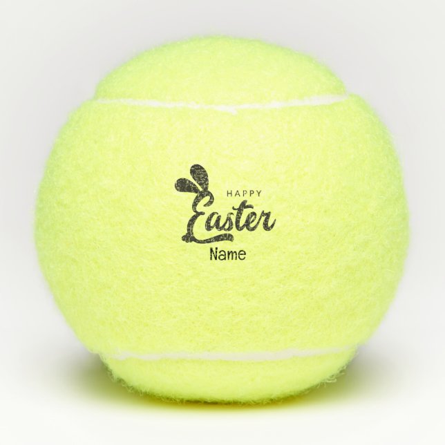 Tennis Happy Easter  to Tennis Player   Tennis Balls (Front)