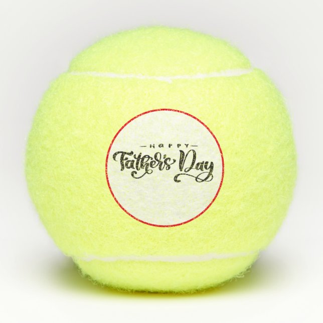 Tennis Happy Father's Day Tennis Balls (Front)