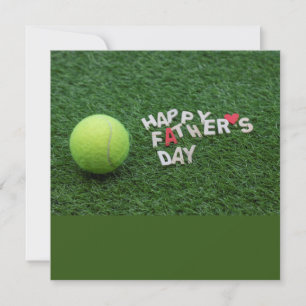 Tennis Happy Father's Day with tennis ball Card