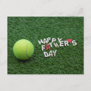 Tennis Happy Father's Day with tennis ball Card