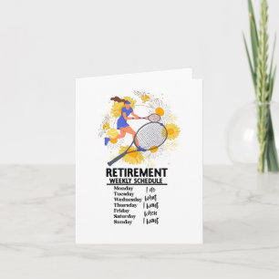 Tennis Happy Retirement to Tennis Player  Card