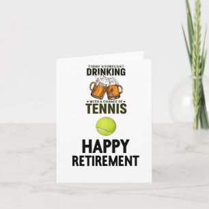 Tennis Happy Retirement to Tennis Player Card