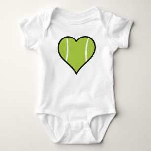 Tennis Heart Baby Bodysuit