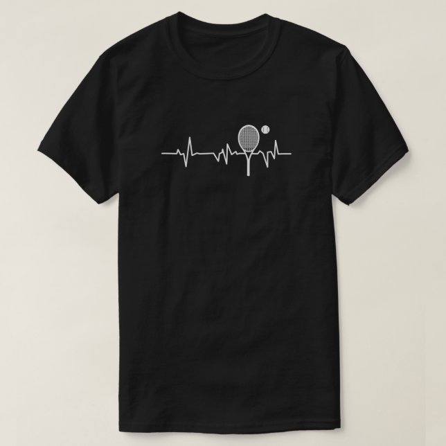 tennis heart beat T-Shirt (Design Front)