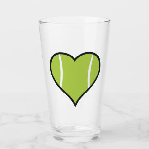Tennis Heart Glass