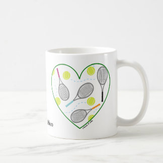 Tennis Heart Mug
