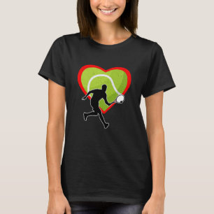 Tennis Heart Sport Love Anti Valentines Day T-Shirt