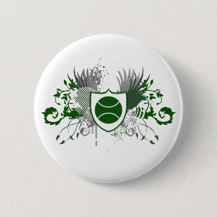 tennis : hi-fi : 6 cm round badge