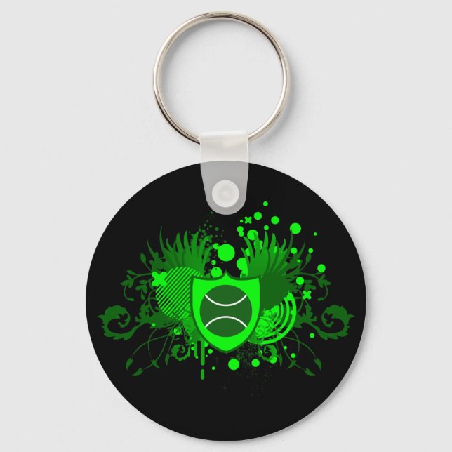tennis. hi-fi. key ring (Front)