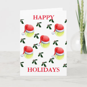 TENNIS HOLIDAY CARD