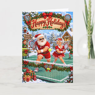 Tennis Holiday Card for Players and Partners