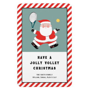 Tennis Holiday Gift Card Magnet