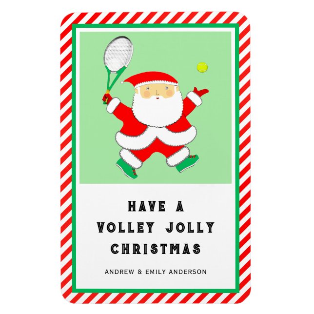 Tennis Holiday Gift Card Magnet (Vertical)