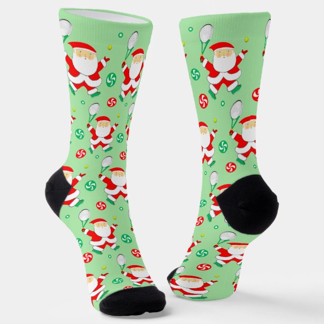 Tennis Holiday Gift Socks (Angled)