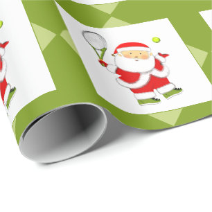 Tennis Holiday Gift Wrapping Paper