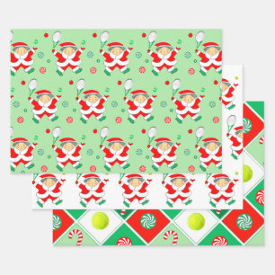 Tennis Holiday Gift Wrapping Paper
