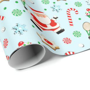 Tennis Holiday Gift Wrapping Paper